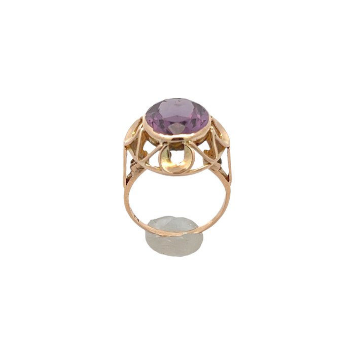 Ring - 14 karat Rosaguld Ametyst