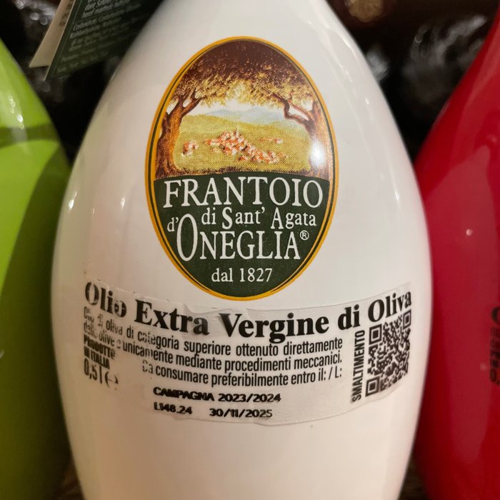 Frantoio di Sant'Agata D'Oneglia Olio EVO 2023/2024 - Ekstra jomfruolivenolie - 3 - 500 ml