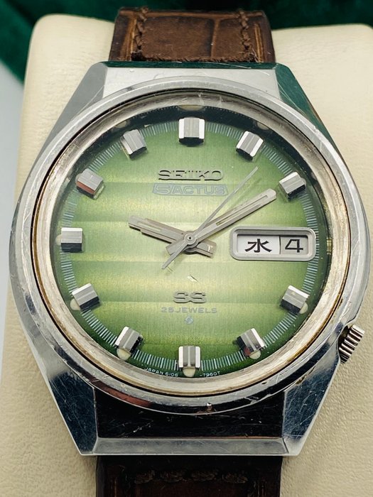 Seiko - Actus SS "Green Pillow Dial" - Ingen mindstepris - 6106-7690 - Mænd - 1970-1979