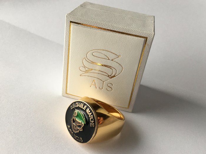 French Legion - The Devil Walks With US - 24 karat guldbelagt - Ring