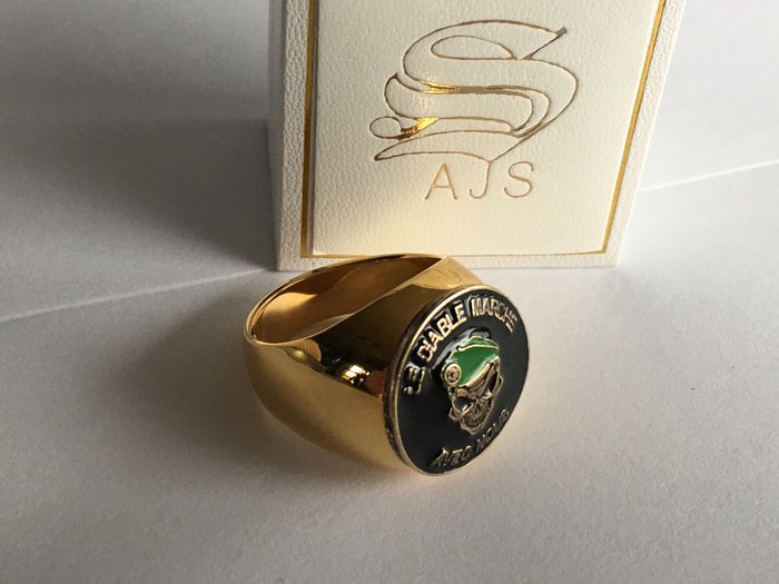 French Legion - The Devil Walks With US - 24 karat guldbelagt - Ring