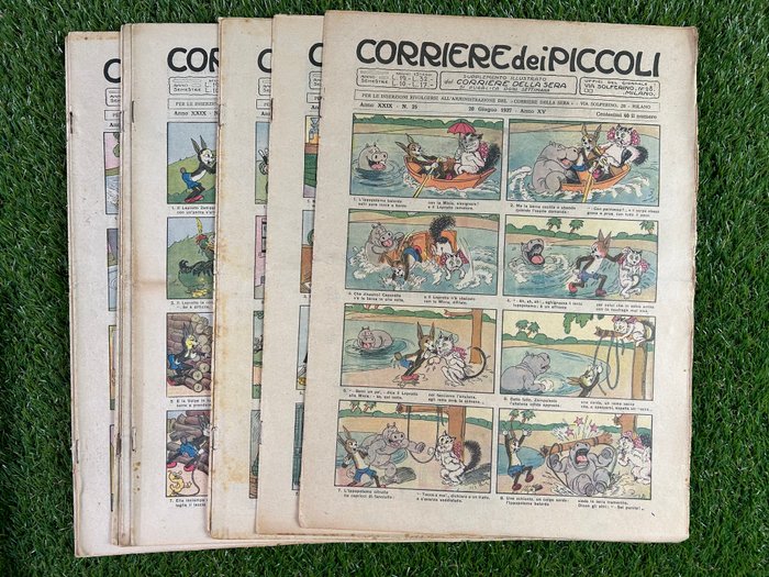 Corriere dei Piccoli nn 1/52 cpl - annata completa - 52 Magasiner - Første udgave - 1937