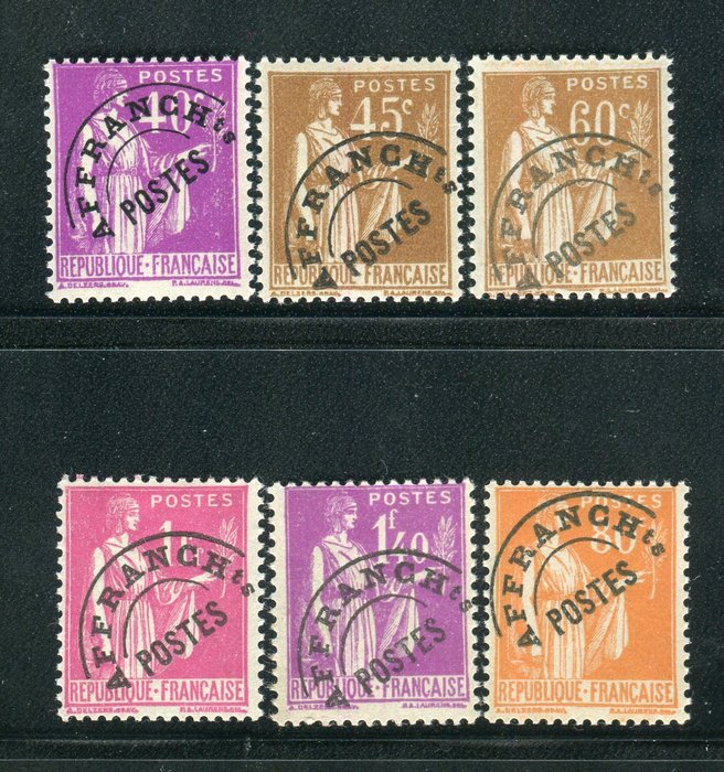 Frankrig 1933 - Préoblitérés - nr. 70 - 71 - 72 - 75 - 76  77 Neufs **