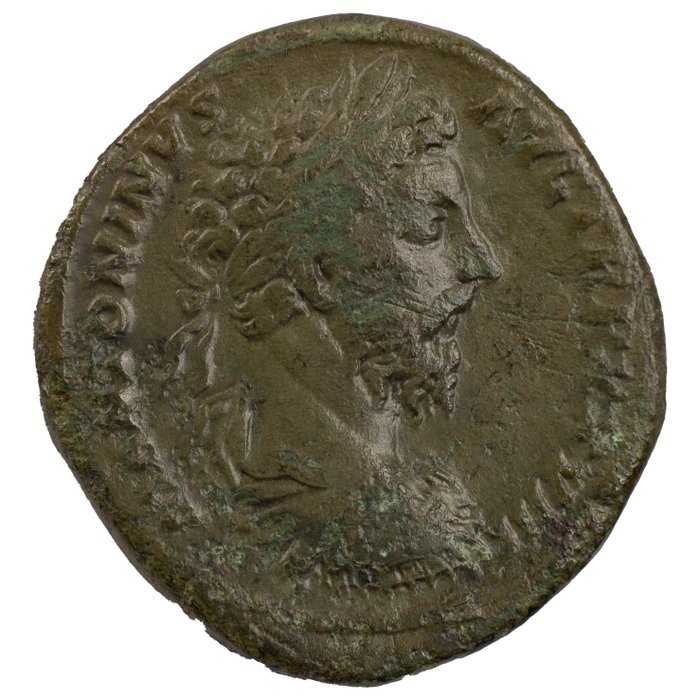 Romarriket. Marcus Aurelius (AD 161-180). Sestertius Rome - Jupiter  (Ingen mindstepris)