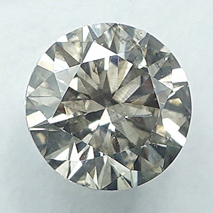 1 pcs Diamant  (Naturfarvet)  - 0.50 ct - Light Grålig Gul - SI1 - International Gemological Institute (IGI)