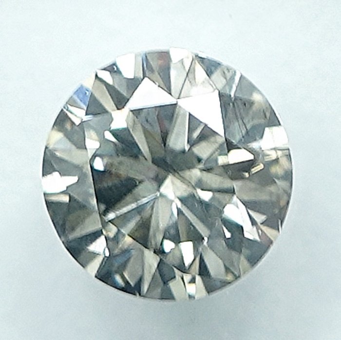 1 pcs Diamant  (Naturfarvet)  - 0.50 ct - Light Grålig Gul - SI1 - International Gemological Institute (IGI)