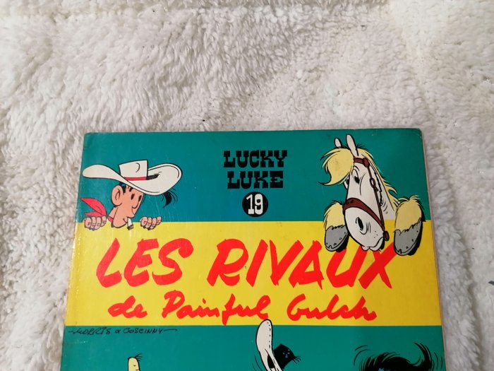 Lucky Luke T19 - Les Rivaux de Painful Gulch - B - 1 Album - Første udgave - 1962