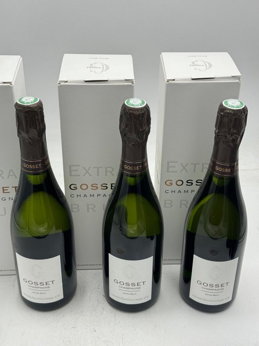 Gosset - Champagne Extra Brut - 3 Flasker (0,75 L)