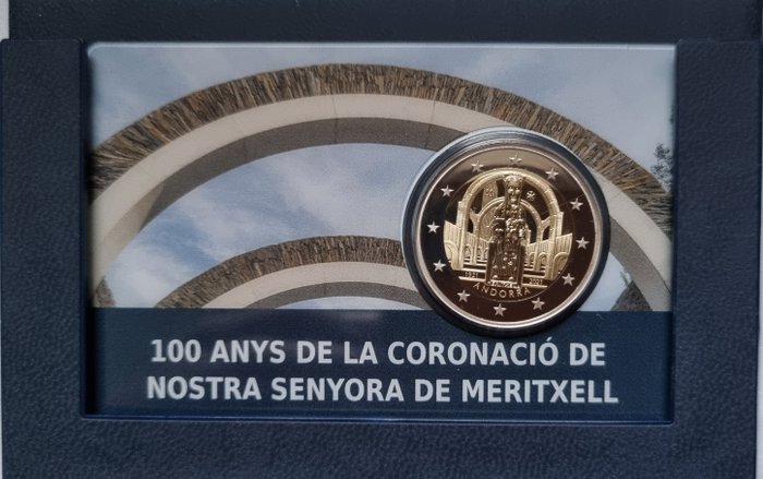 Andorra 125 Euro / 2 Euro 2021 (incl 2 euro "Meritxell") (3 munten) Proof + BU  (Ingen mindstepris)