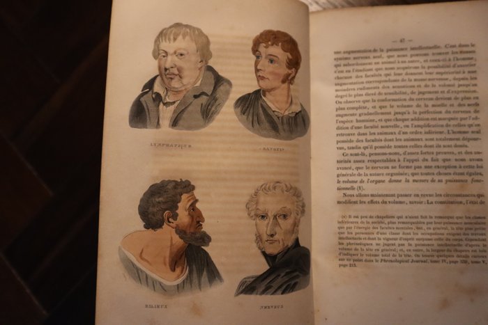 George Combe / H. Lebeau - Traité de Phrénologie, Tome 1-2 - 1840