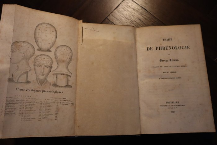 George Combe / H. Lebeau - Traité de Phrénologie, Tome 1-2 - 1840