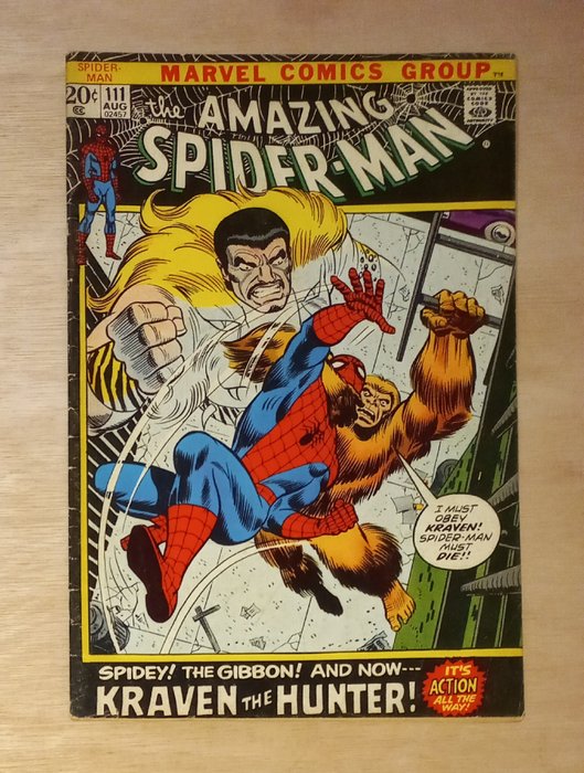 The Amazing Spider-Man #111 - A Bronze Age classic! - 1 Comic - Første udgave - 1972