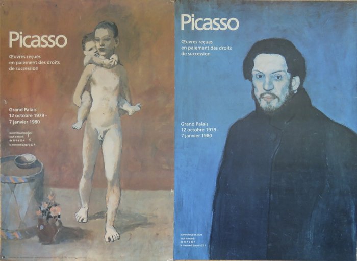 Pablo Picasso - Deux affiches originales d'exposition - Grand Palais - Paris - 1979