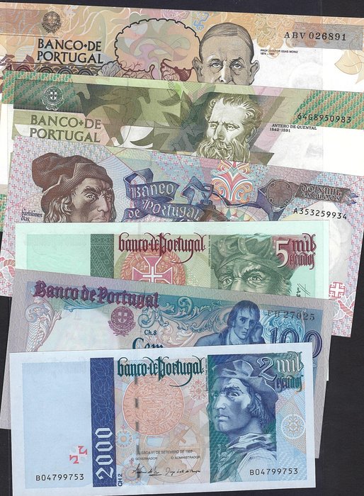 Portugal - 6 banknotes - various dates