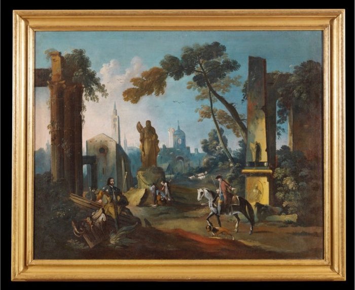 Gaetano Vetturali (1701-1783), Attributed to - Capriccio architettonico