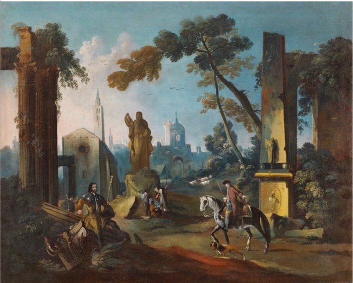 Gaetano Vetturali (1701-1783), Attributed to - Capriccio architettonico