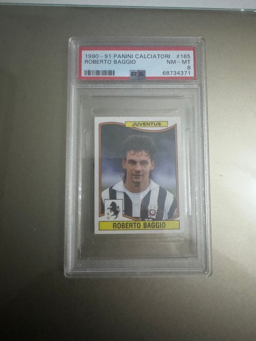 1990/91 - Panini - Calciatori - Roberto Baggio - #165 - 1 Graded sticker - PSA 8