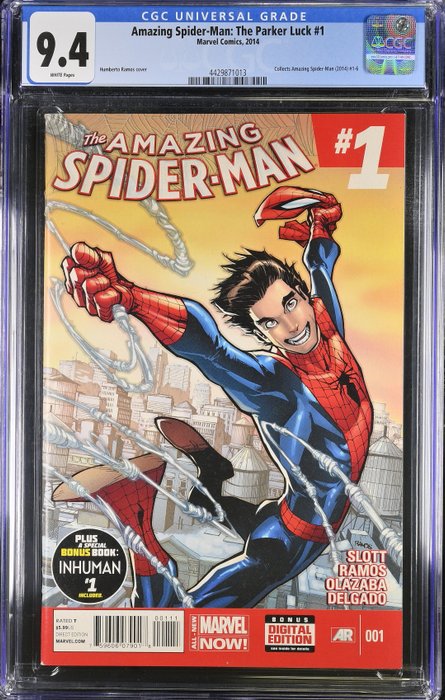 Amazing Spider-Man: The Parker Luck #1 - Collects Amazing Spider-Man (2014) #1-6 - 1 Graded comic - Første udgave/genoptryk - CGC 9.4