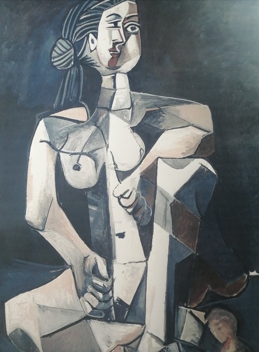 Pablo Picasso after - Seated Woman 1953 - Sant Louis Art Museum licensed print