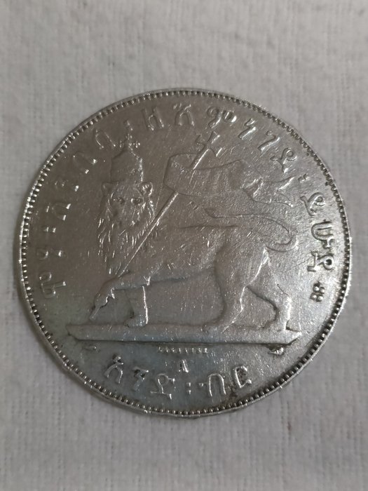 Etiopien. Menelik II. 1 Birr 1897  (Ingen mindstepris)