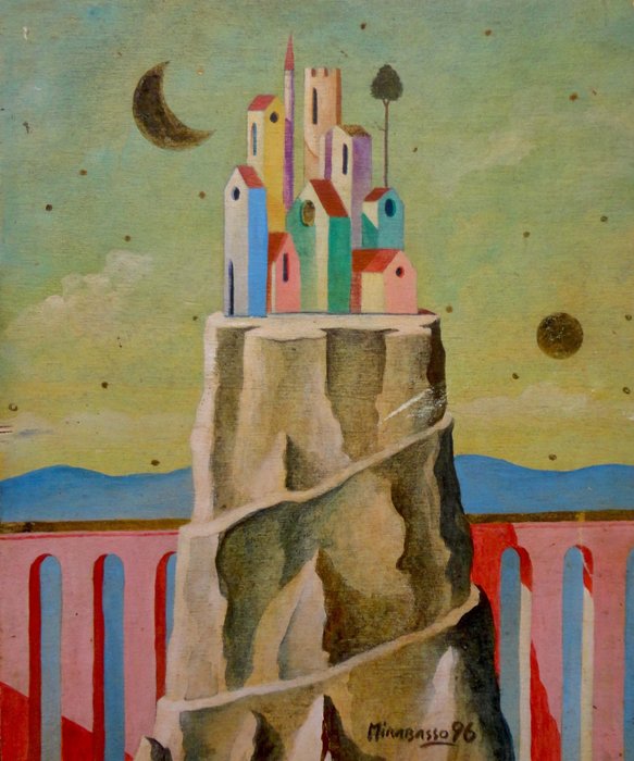 Carlo Mirabasso (1959) - Paese con Torre