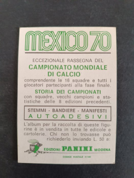 Panini - Mexico 70 World Cup - Pelé - 1 Card