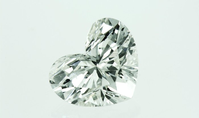 1 pcs Diamant  (Natur)  - 2.01 ct - Hjerte - J - SI1 - International Gemological Institute (IGI) - g16