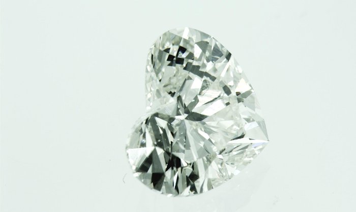 1 pcs Diamant  (Natur)  - 201 ct - Hjerte - J - SI1 - International Gemological Institute (IGI) - g16