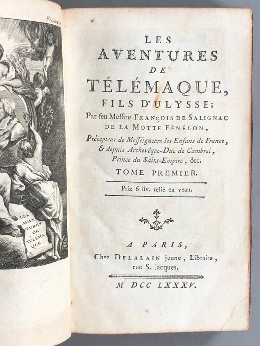 Fénelon - Les Aventures de Télémaque fils d'Ulysse - 1785