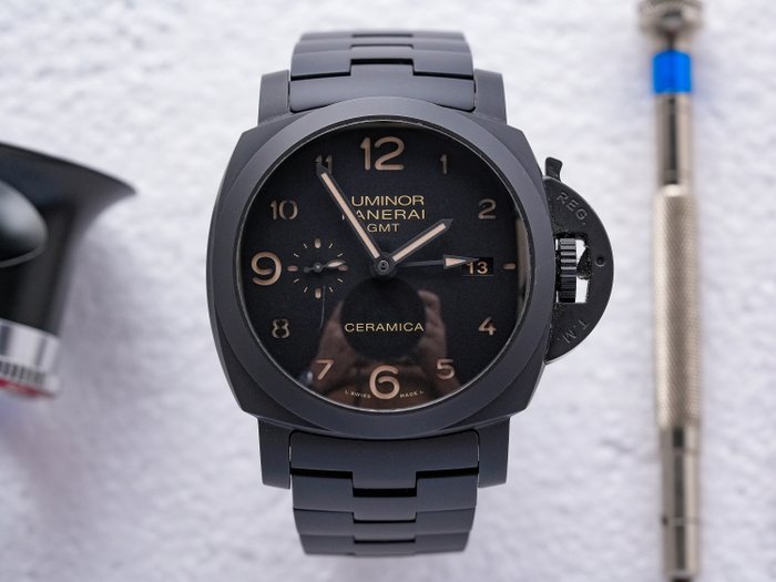 Panerai - Tuttonero Luminor 1950 GMT - PAM00438 - Mænd - 2011-nu