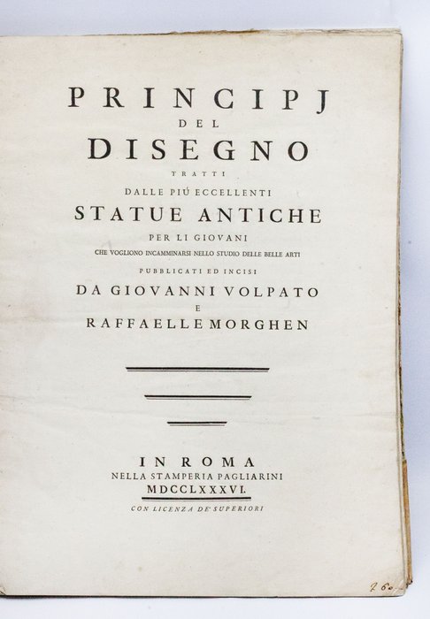 Volpato / Morghen - Principi del Disegno - 1786