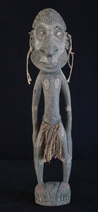 Anefigur (61 cm) med skambensbeskyttelse lavet af Mindimbit - Papua Ny Guinea  (Ingen mindstepris)