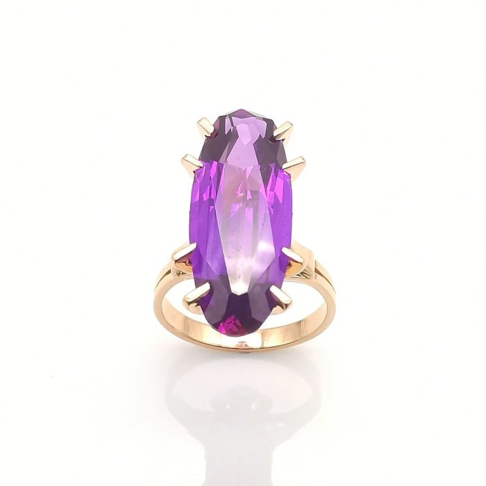 Ring - 18 kraat Rosaguld -  800ct tw Ametyst