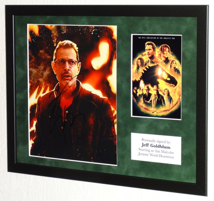 Jurassic World Dominion - Jeff Goldblum (Ian Malcolm) Premium Framed, signed + COA