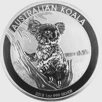 Australien. A Lot of 7x Australian Coins, including 1oz .999 Silver Koala 1917-2015  (Ingen mindstepris)