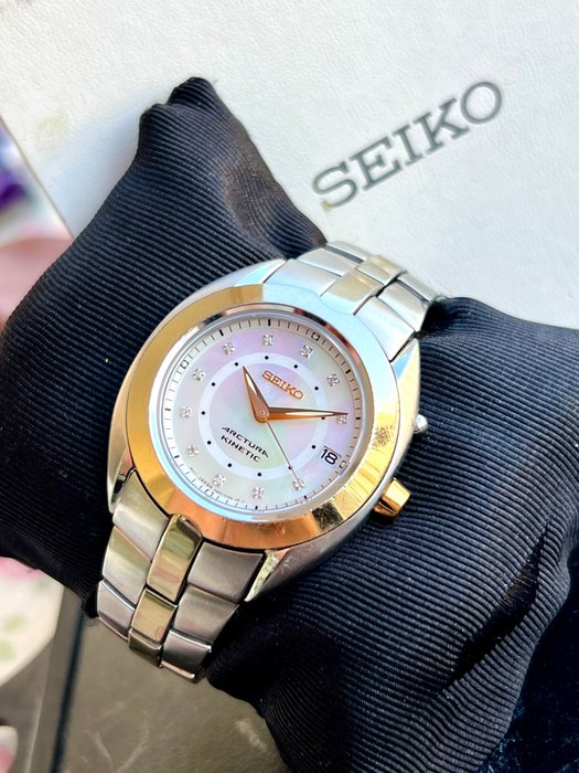 Seiko - Actura Kinetic Diamond - Ingen mindstepris - 5M62-0BV0 - Kvinder - 2000-2010