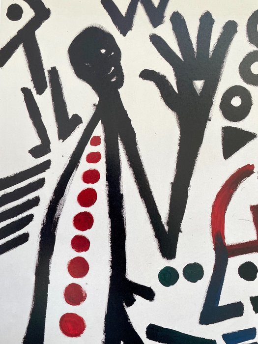 A.R. Penck (after) - Die Zufunkt Des Emigranten - Offset Lithography - Achenbach licensed print