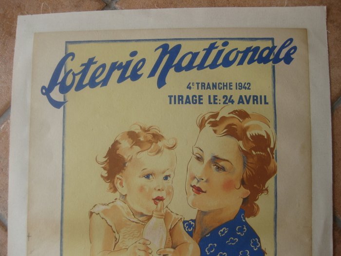 Rapeno - "la goutte de lait" loterie nationale  secours National 1942 - 1940‹erne