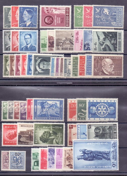 Belgien 1953/1954 - Fuldstændige bind - OBP/COB 908/960