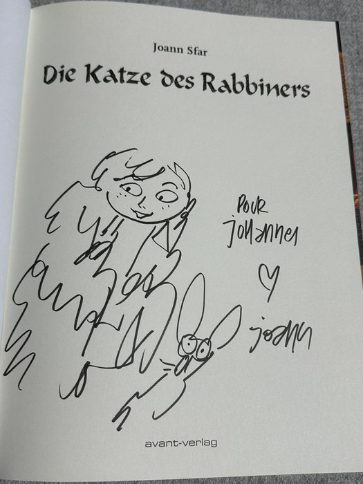 Die Katze des Rabbiners with sketch and signature by Joann Sfar - Die Katze des Rabbiners - 3 Signed comic - Flere udgaver