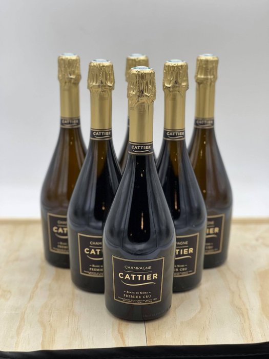 Cattier, Blanc de Noirs Brut - Champagne Premier Cru - 6 Flasker (0,75 L)