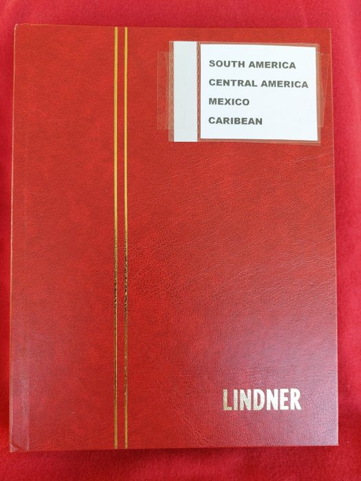 Asien-Mellemøsten- Afrika-Sydamerika- Mellemamerika- Mexico- Canada-Commonwealth  - Lille men interessant blanding af gamle og nye frimærker i 6 Lindner-albums