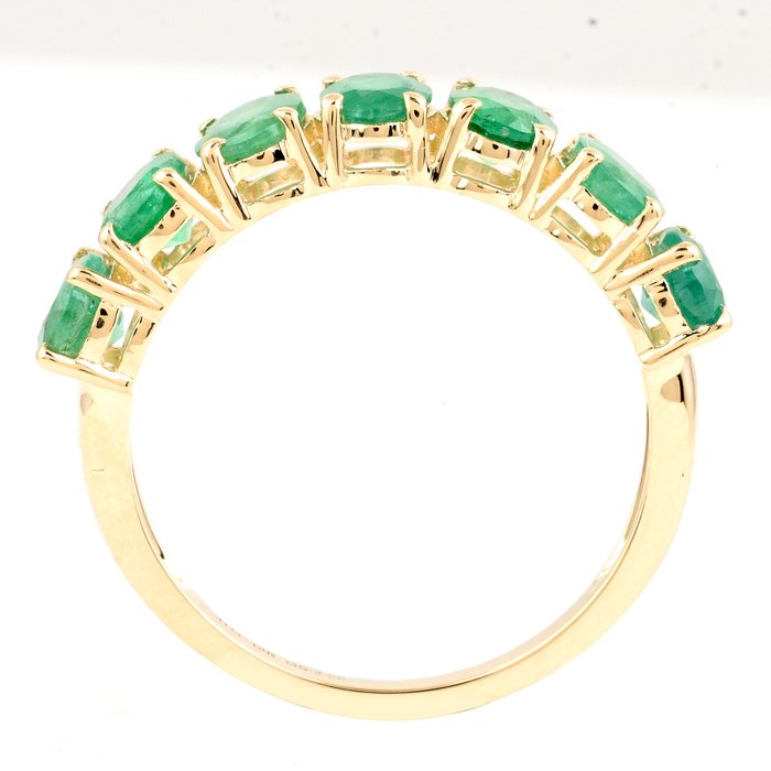 Ingen mindstepris - Ring - 14 karat Gulguld -  2.08ct. tw. Smaragd