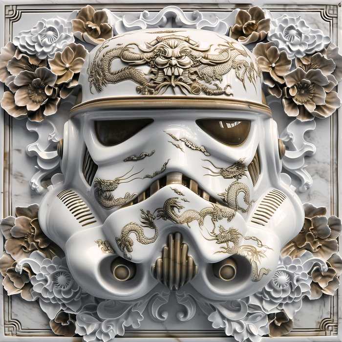 Artxlife - Stormtrooper Japanese Bronze Porcellain Mask [XXL]