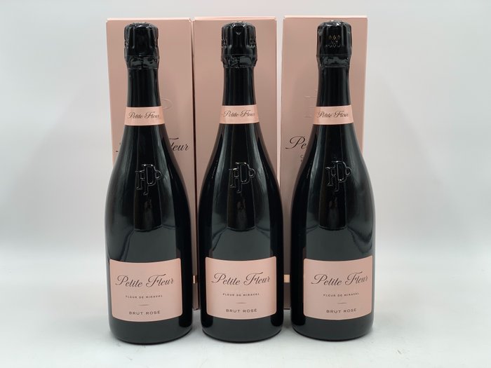 Fleur de Miraval, Petite Fleur de Miraval - Champagne Brut Rosé - 3 Flasker (0,75 L)