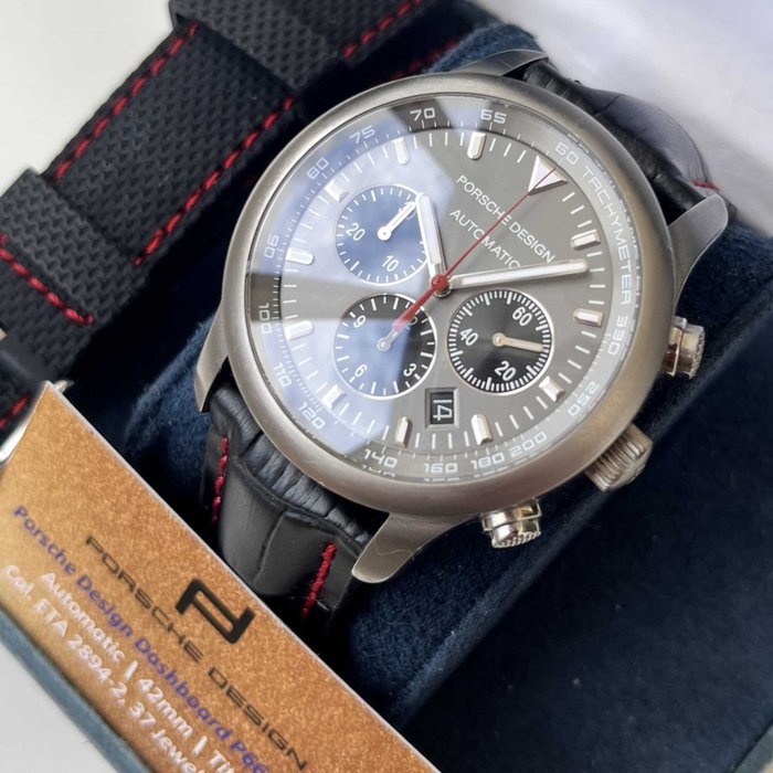 Porsche Design - Dashboard P6612 Titanium - Eterna - 37 Jewels ETA 2894 Chronograph - Limited Edition - Mænd - 2000-2010