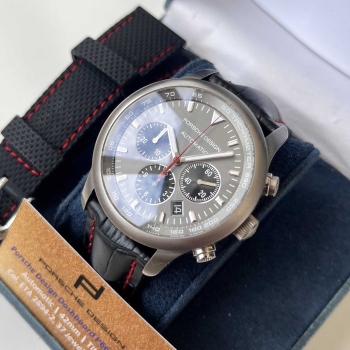 Porsche Design - Dashboard P6612 Titanium - Eterna - 37 Jewels ETA 2894 Chronograph - Limited Edition - Mænd - 2000-2010