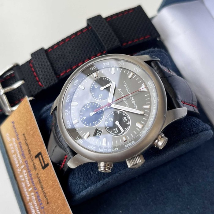 Porsche Design - Dashboard P6612 Titanium - Eterna - 37 Jewels ETA 2894 Chronograph - Limited Edition - Mænd - 2000-2010