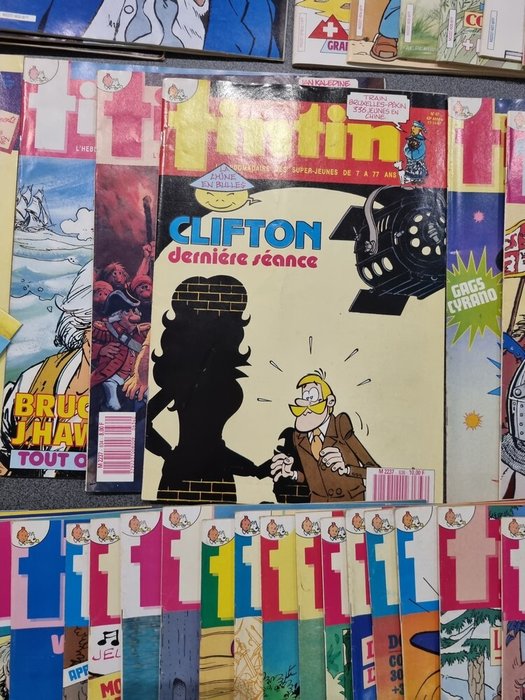 Tintin (magazine) - Années 1986 et 1987 complètes - 112 magasiner - Første udgave - 1986/1988