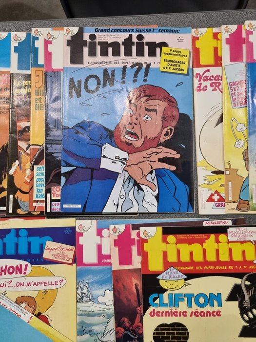 Tintin (magazine) - Années 1986 et 1987 complètes - 112 magasiner - Første udgave - 1986/1988